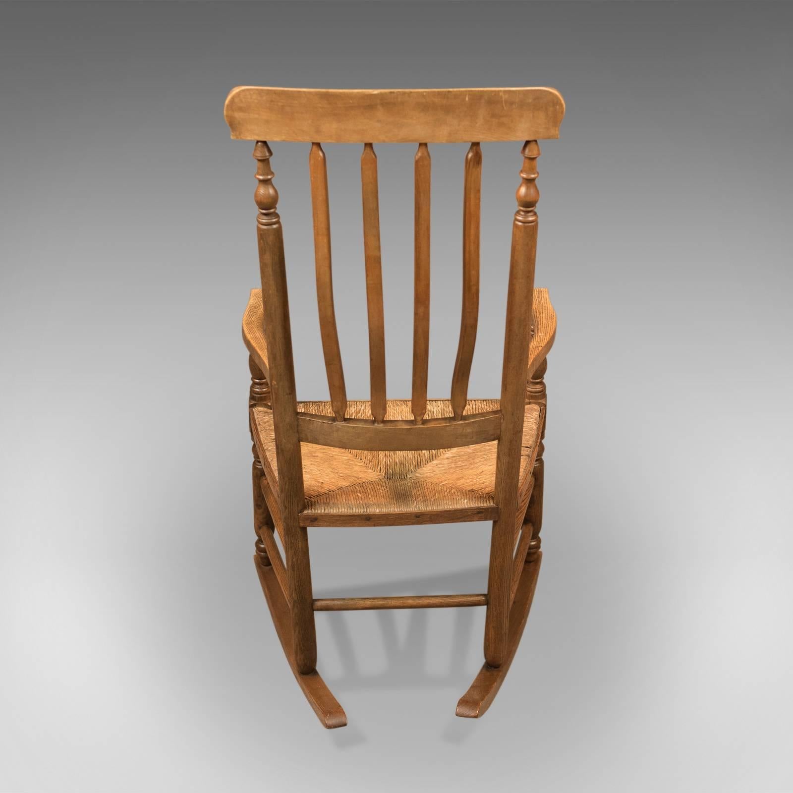 18th Century and Earlier Antique Rocking Chair, Georgian Oak and Ash
