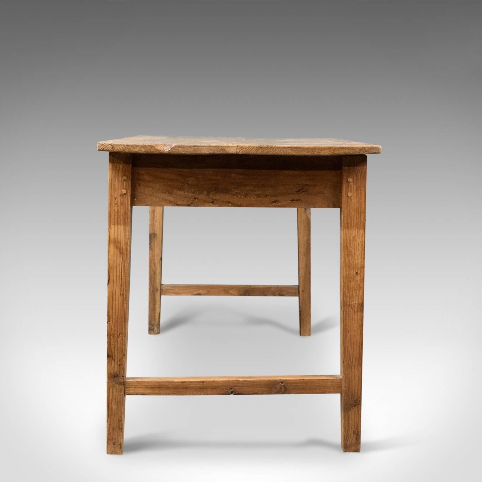Pine French Farmhouse, Antique Kitchen Table at 1stDibs