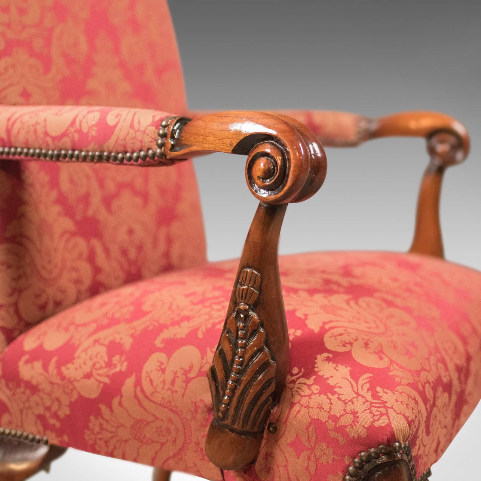 Upholstery Set of Ten Upholstered Dining Chairs in Early 18th Century Manner, 20th Century