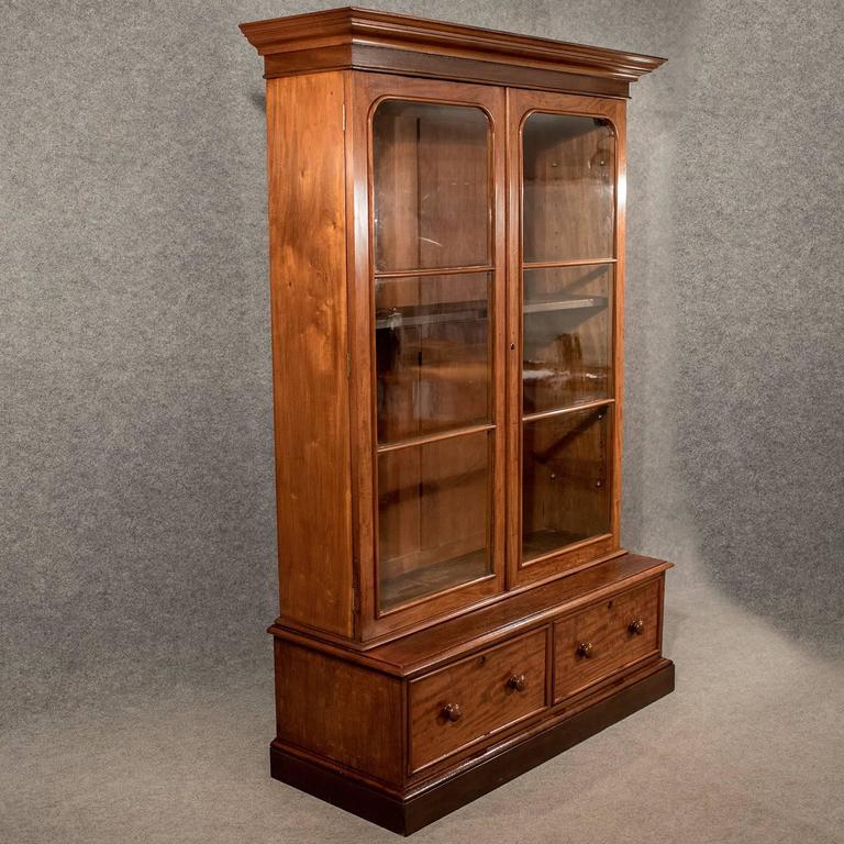 Antique Large Display Bookcase Mahogany, Victorian, circa 1860