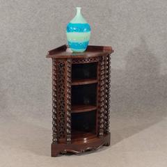 Corner Whatnot Display Cabinet in Fine Rosewood English Victorian, circa 1850