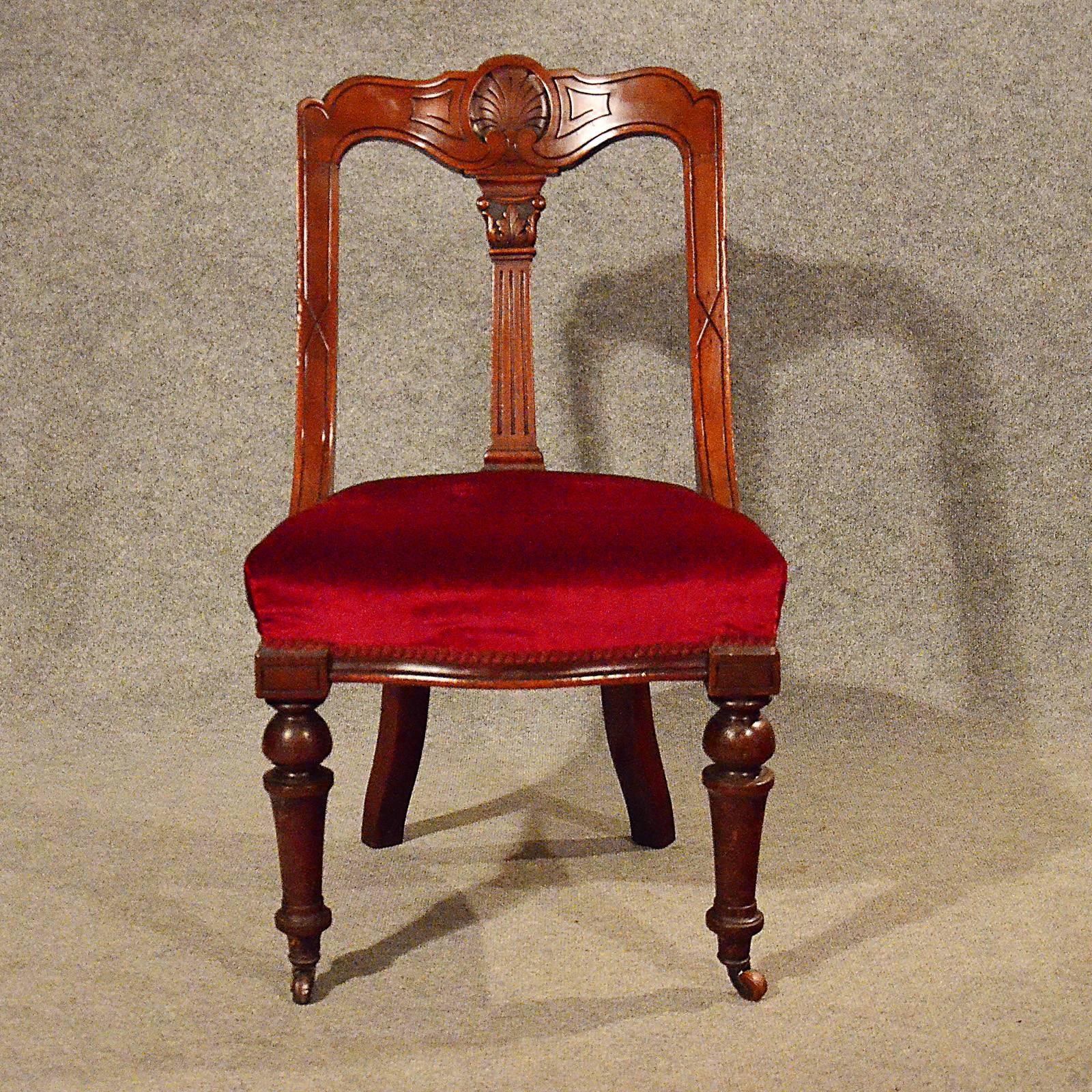Antique Dining Chairs Set of Five Quality Mahogany Victorian Aesthetic Period 1