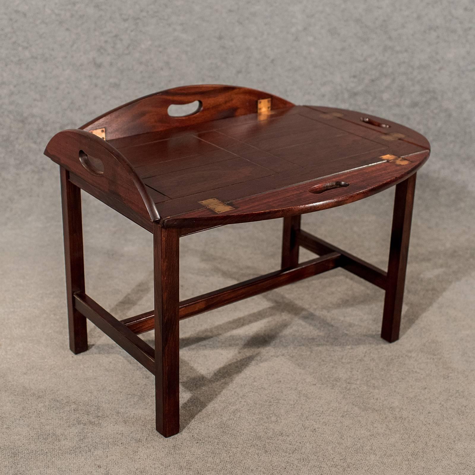 Antique Butler Tray Stand Coffee Tea Table Quality Mahogany, 20th Century In Good Condition In Hele, Devon, GB
