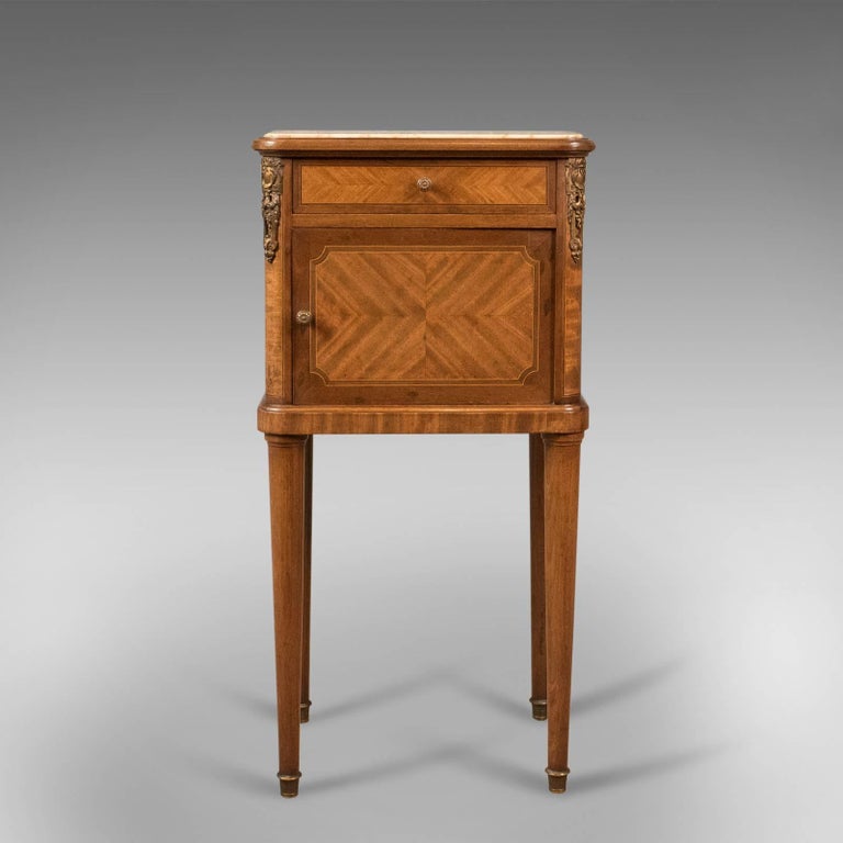Antique Bedside Cabinet For Sale At 1stdibs This is a superior example of an antique bedside cabinet, a French marble top nightstand - Antique Bedside Cabinet For Sale At 1stdibs