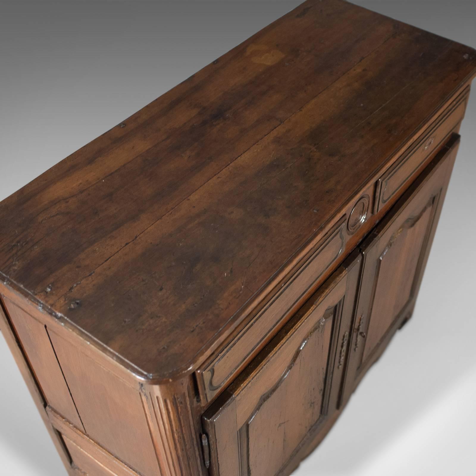 18th Century and Earlier French Antique Sideboard Cabinet, 18th Century Walnut Cupboard