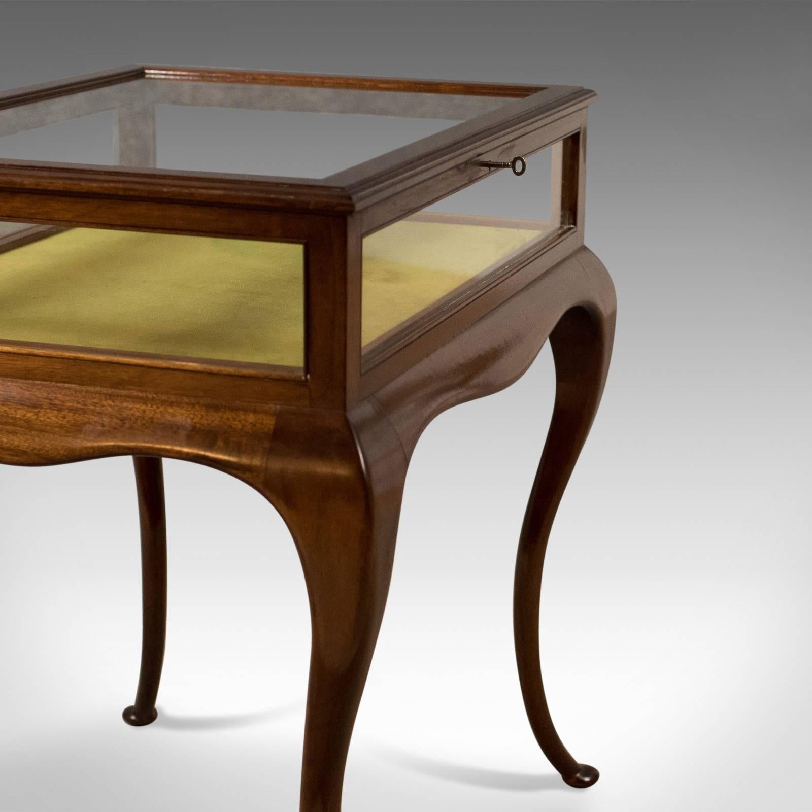 20th Century Antique Bijouterie Table, George V Display Case, English, circa 1915