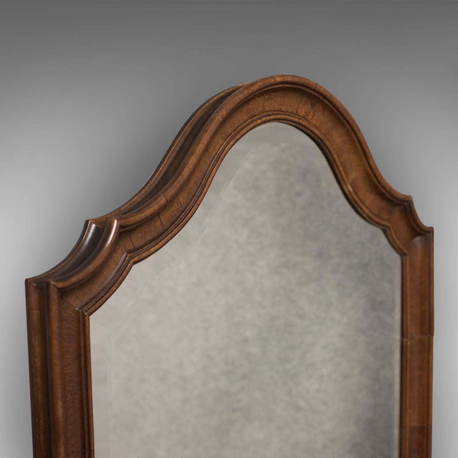 Antique Wall Mirror, English, Walnut, Edwardian, circa 1910 1