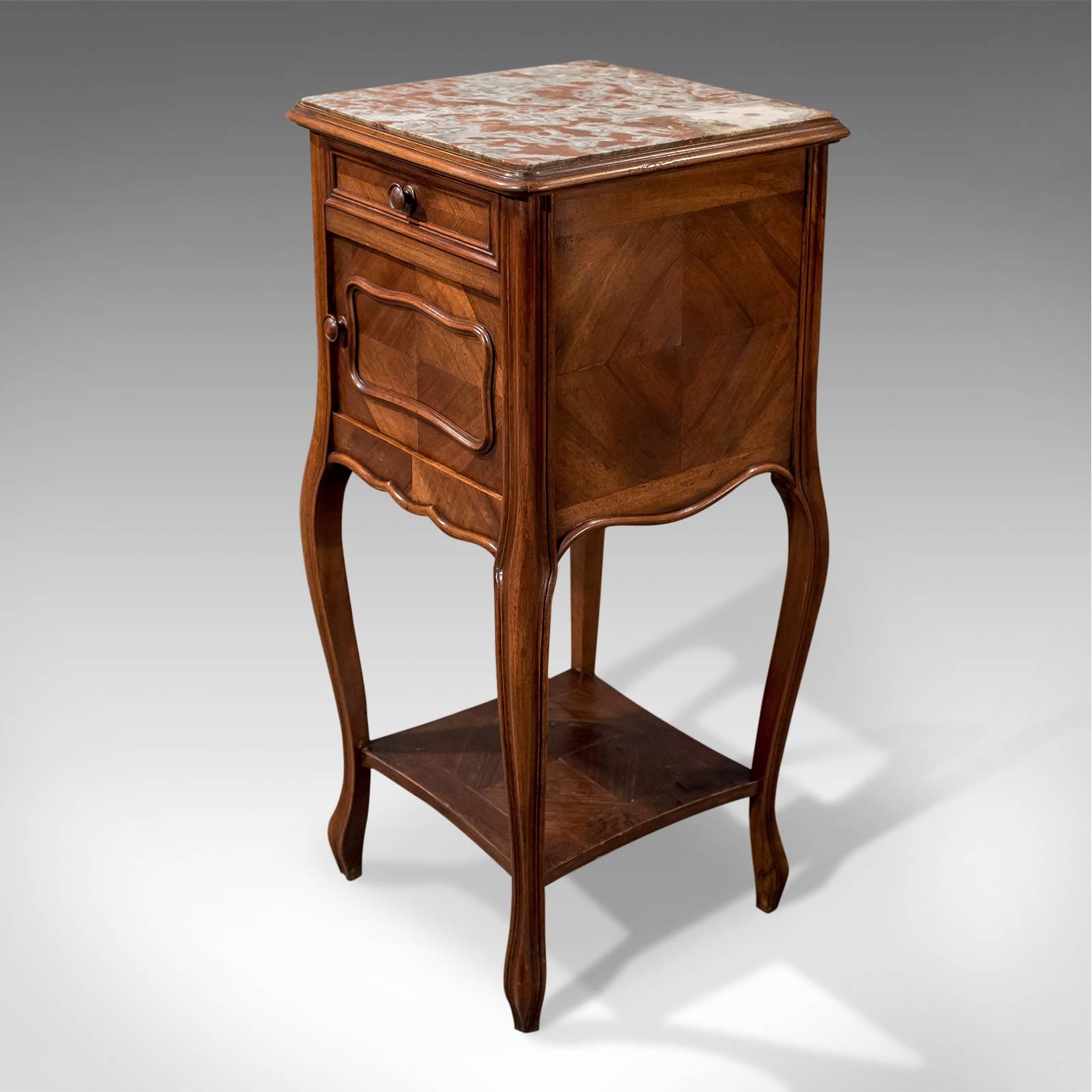 Victorian Antique French Pot Cupboard Night Stand Bedside Side Cabinet Mahogany circa 1900