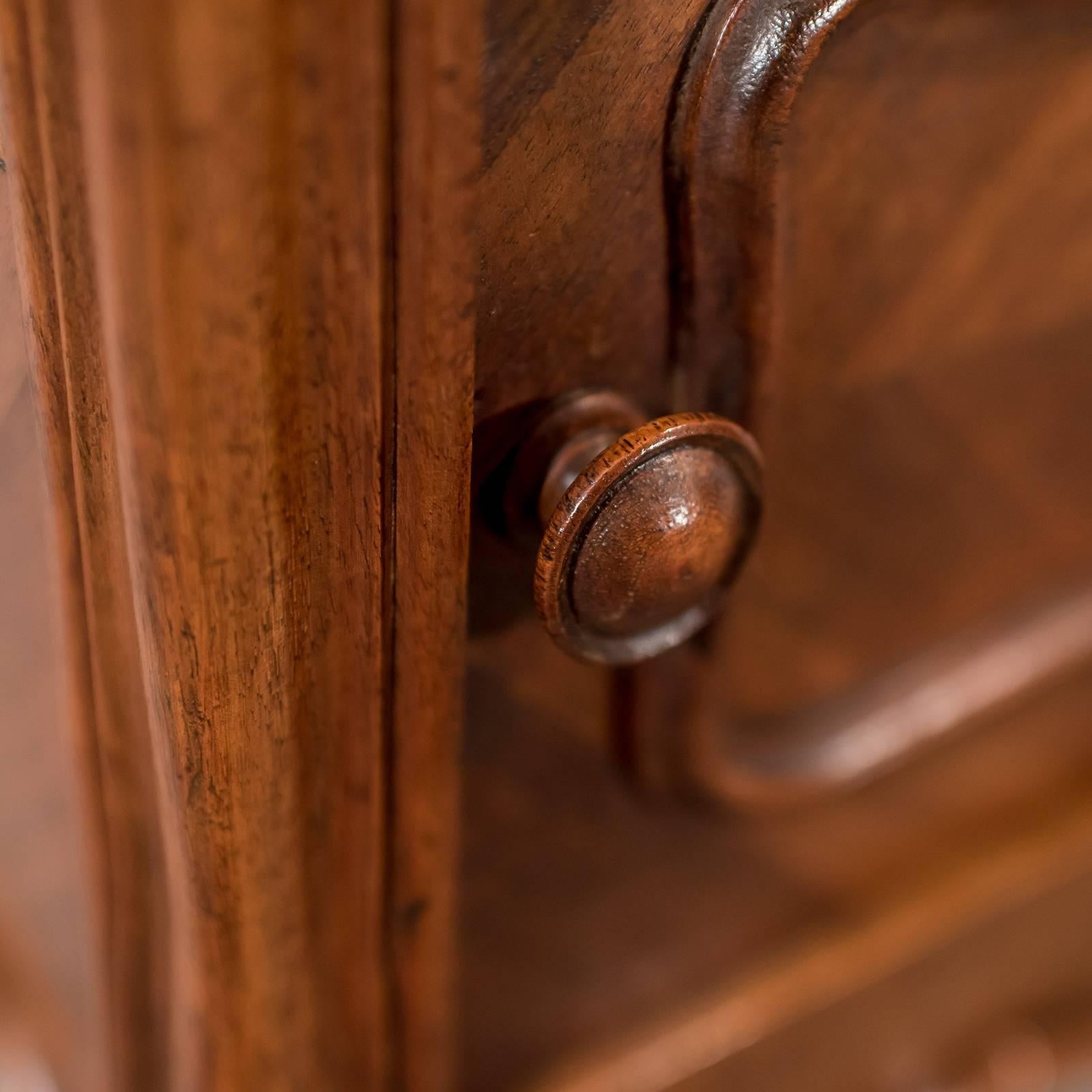 Antique French Pot Cupboard Night Stand Bedside Side Cabinet Mahogany circa 1900 1