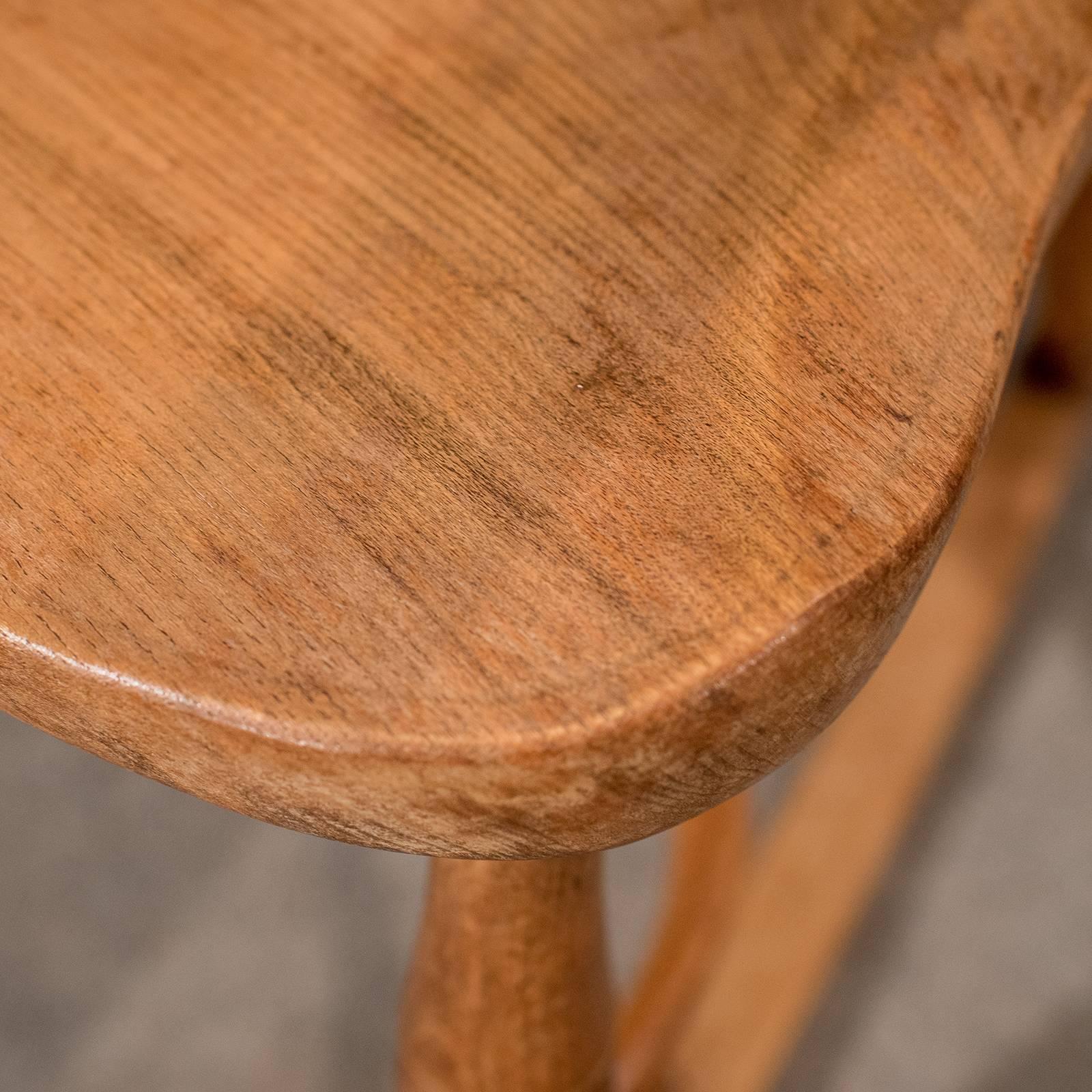 Antique Windsor Rocking Chair Ash & Elm, Crinoline Stretcher, English circa 1870 1