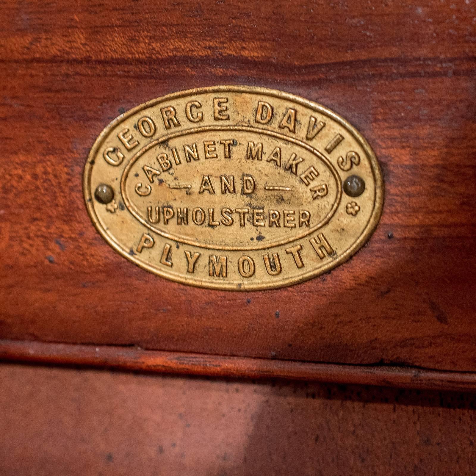 Britannique Antique Side Cabinet Cupboard Flame Mahogany English Victorian:: circa 1880