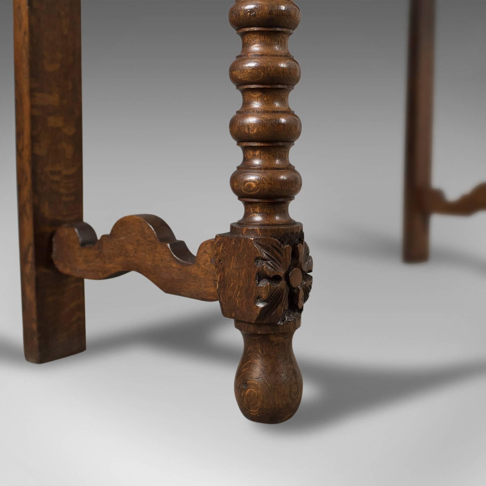 Antique Console Table, 19th Century Scottish Carved Oak 6