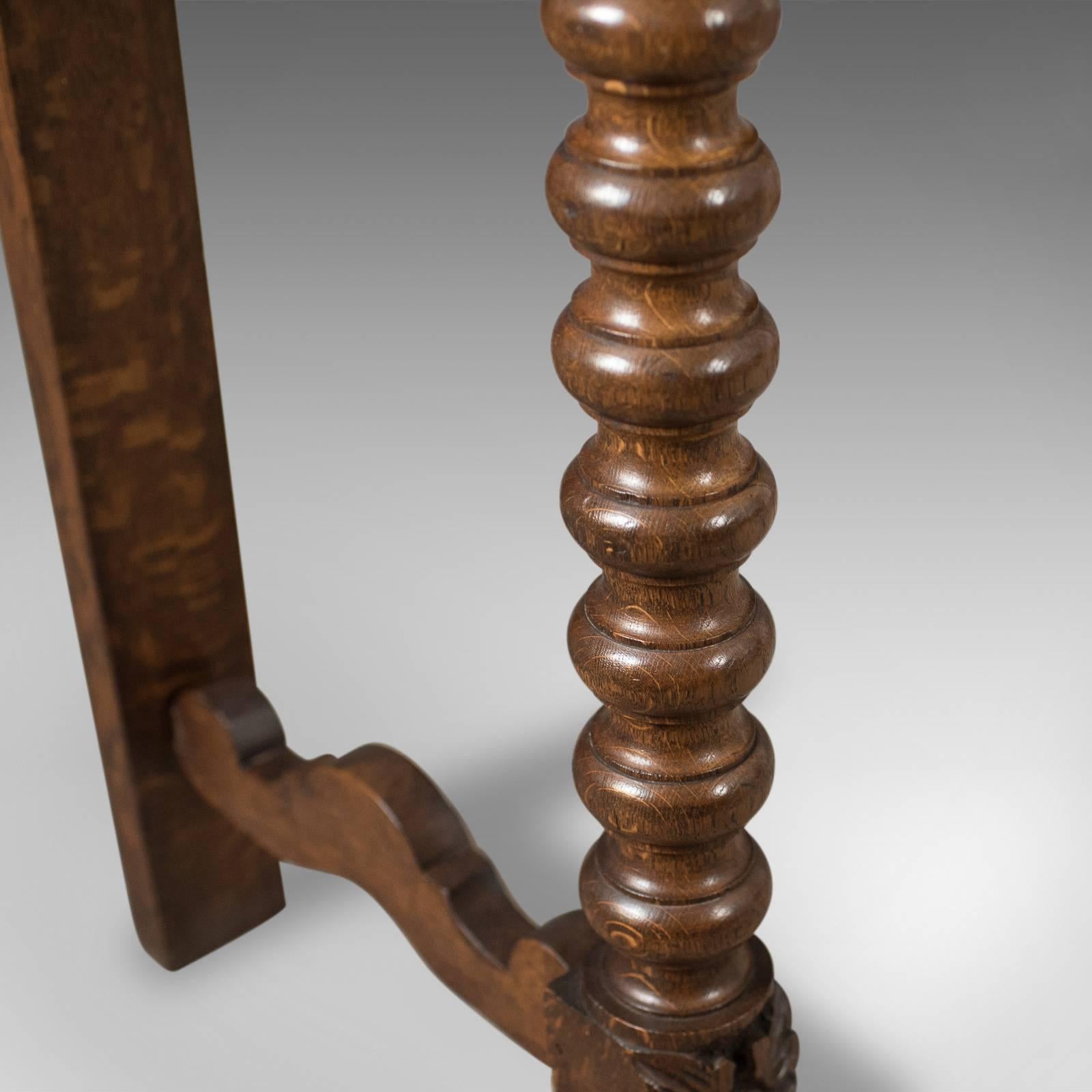 Antique Console Table, 19th Century Scottish Carved Oak 5