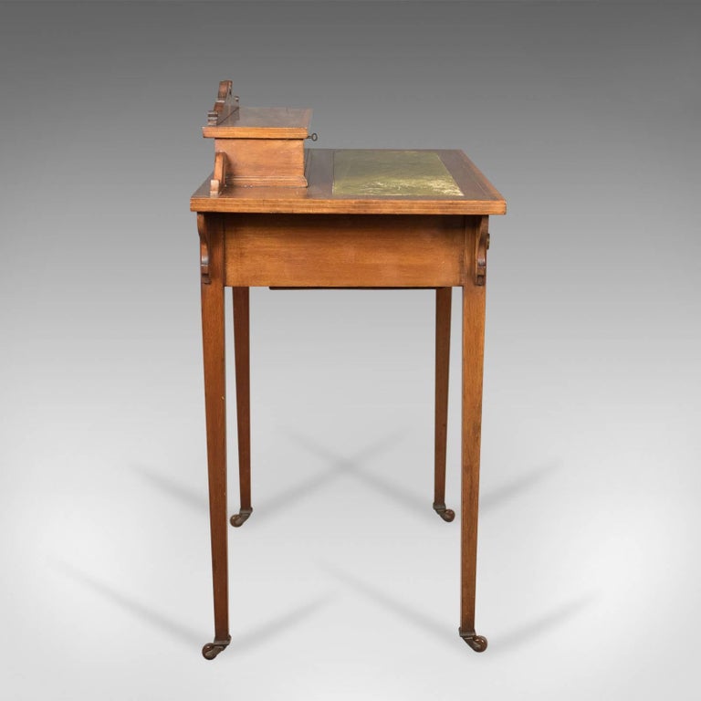 Edwardian Antique Writing Table Top Quality Desk London England English Edwardian Antique Writing Table Top Quality Desk London England Cooper Holt