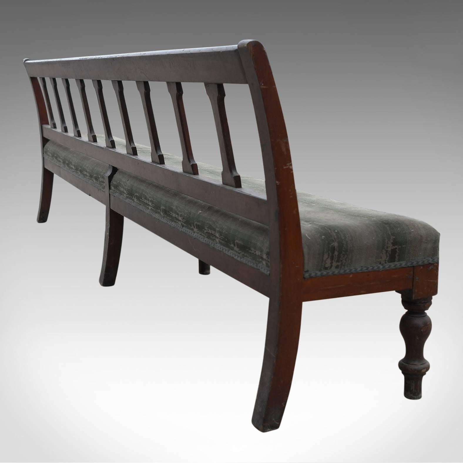 railway bench seat