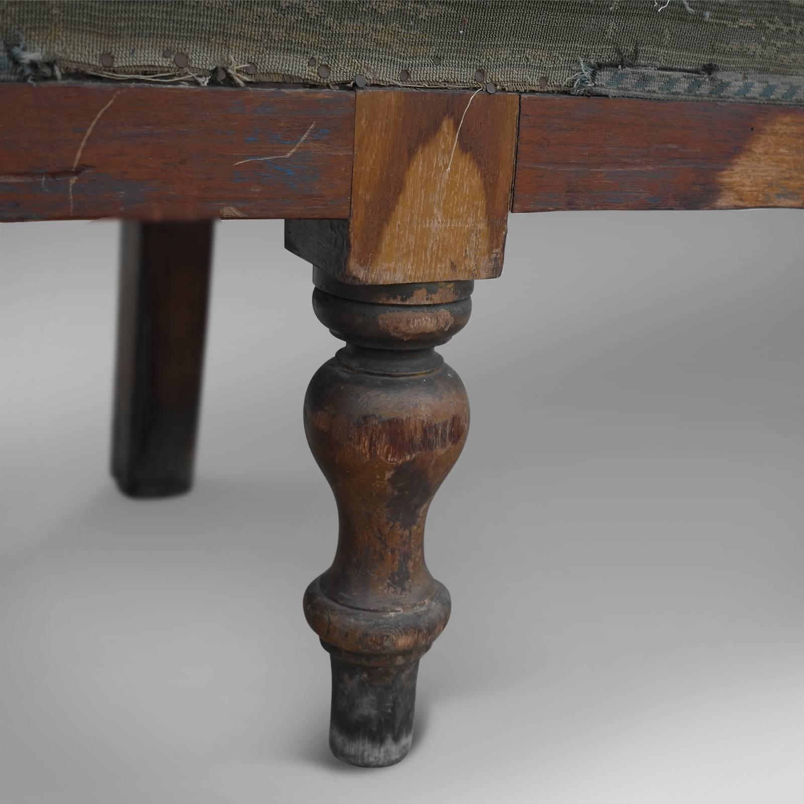 British Antique Very Large Railway Station Railwayana Bench Seat, Victorian, circa 1900