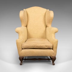 Late Victorian Antique Wing Back Armchair, circa 1900