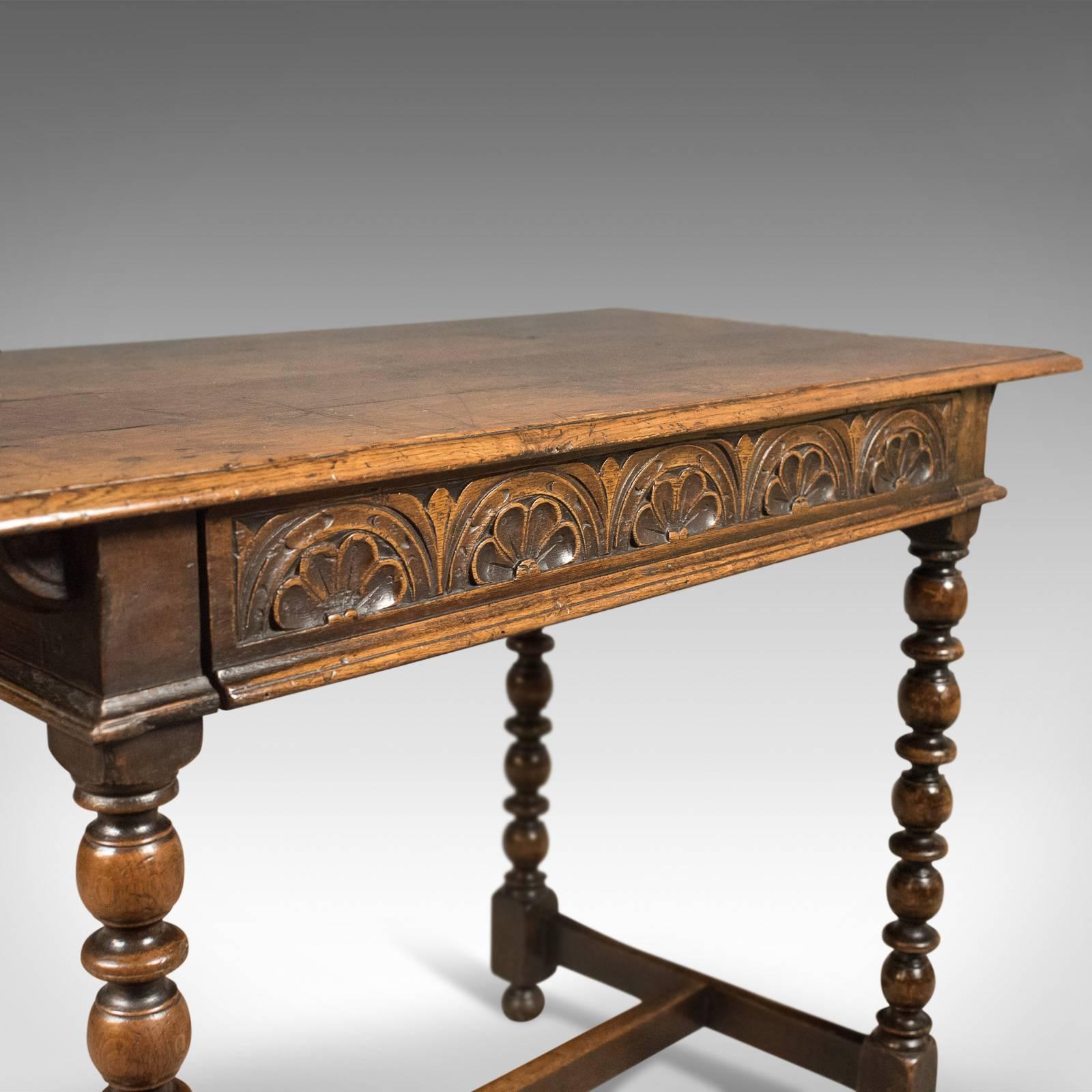 Georgian Antique Side Table, English, Oak, circa 1780 2