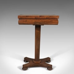 Antique Fold over Games Table, English Regency, Chess Board, circa 1820