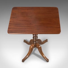 Antique Wine Table, Mahogany, Victorian, English, Side, circa 1900