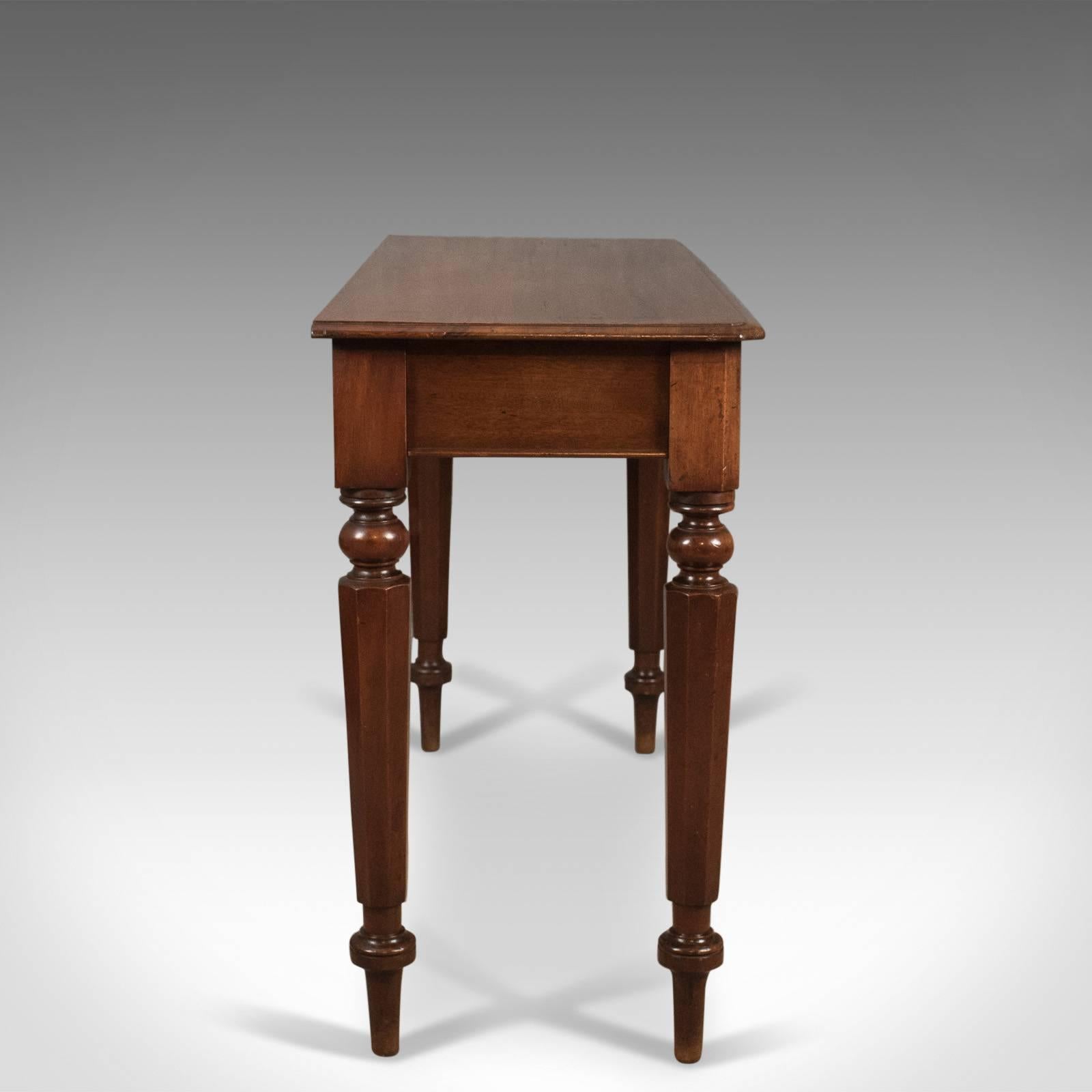19th Century Antique Console Table, English, Mahogany, Regency, circa 1820