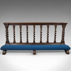 Antique Communion Rail in English Oak, Victorian Ecclesiastical, circa 1900