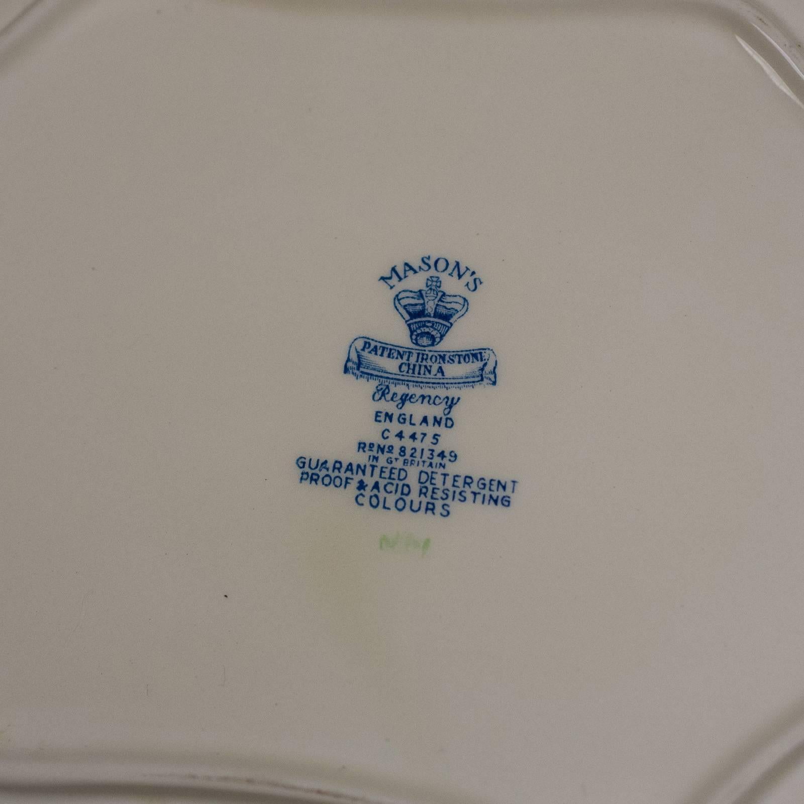 Régence Mason's Ironstone China Soup Tureen, Under-Plate and Ladle, Regency Design