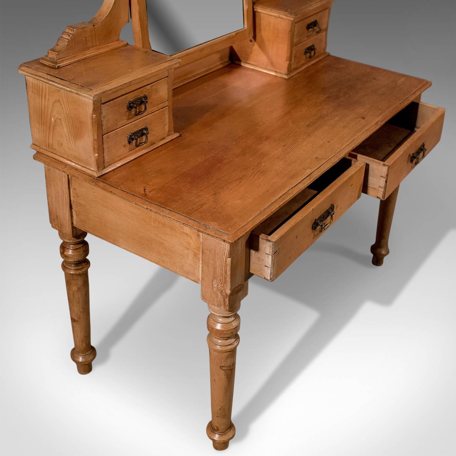 pine vanity table