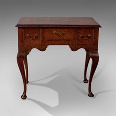 Antique Lowboy, English Edwardian Mahogany Desk, circa 1910