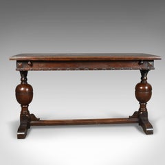 Extending Antique Dining Table, 17th Century Refectory Taste, English circa 1900