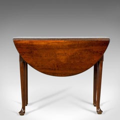 Antique Drop-Leaf Table, Mahogany, English, Georgian, Dining, circa 1760