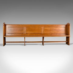 Antique Pew, English, Oak, Church Bench, Pugin-Esque Gothic Overtones circa 1880