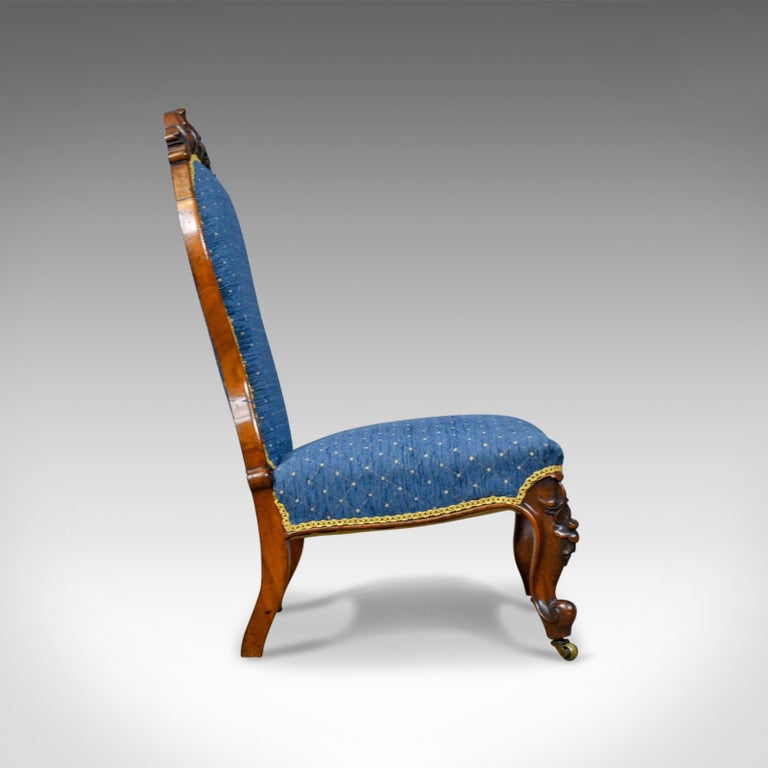 Antique Salon Chair, English, Early Victorian, Walnut, Nursing Antique Salon Chair, English, Early Victorian, Walnut, Nursing, circa 1840 In - Antique Salon Chair, English, Early Victorian, Walnut, Nursing