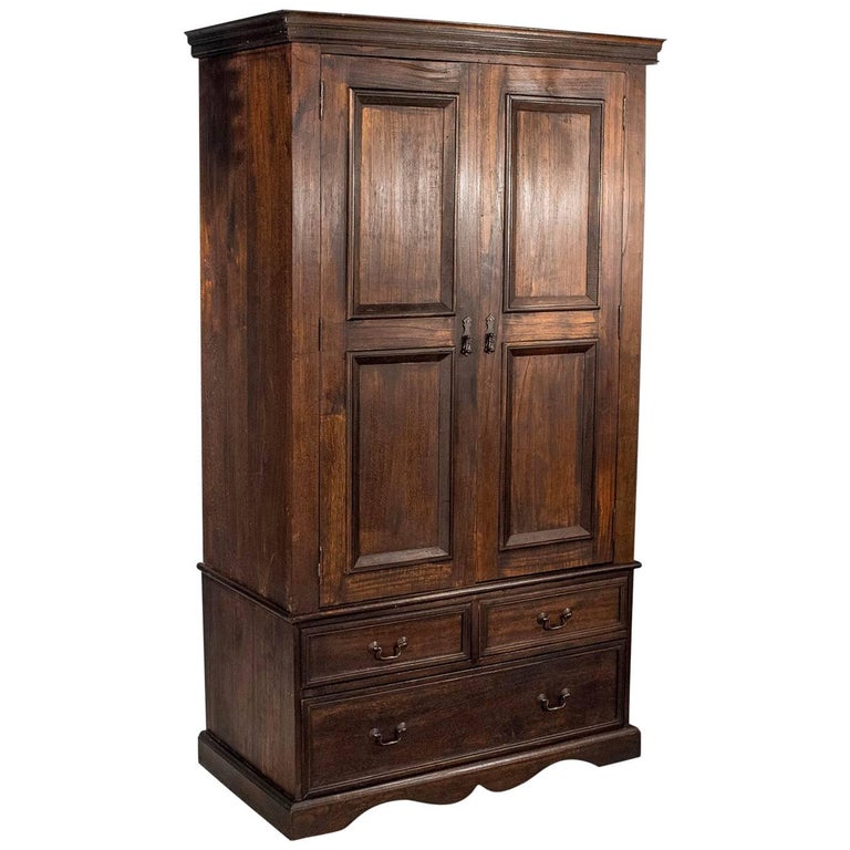 C R Mackintosh Guthrie and Wells, Glasgow School Stained Green Cypress Wardrobe For Sale at 1stdibs