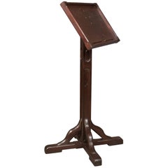 Antique Lectern in Pitch Pine, English Book Rest, circa 1900