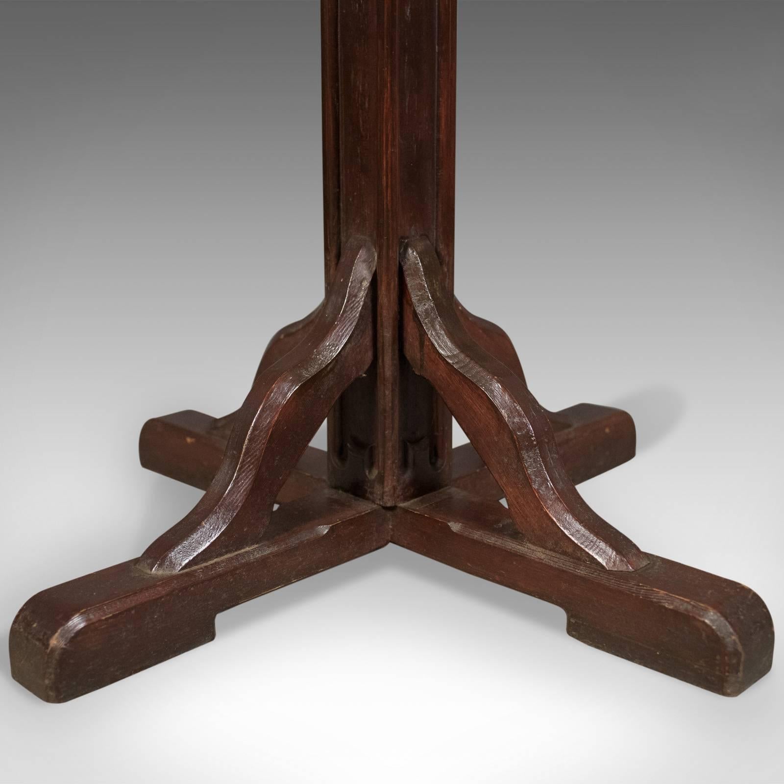 Antique Lectern in Pitch Pine, English Book Rest, circa 1900 1