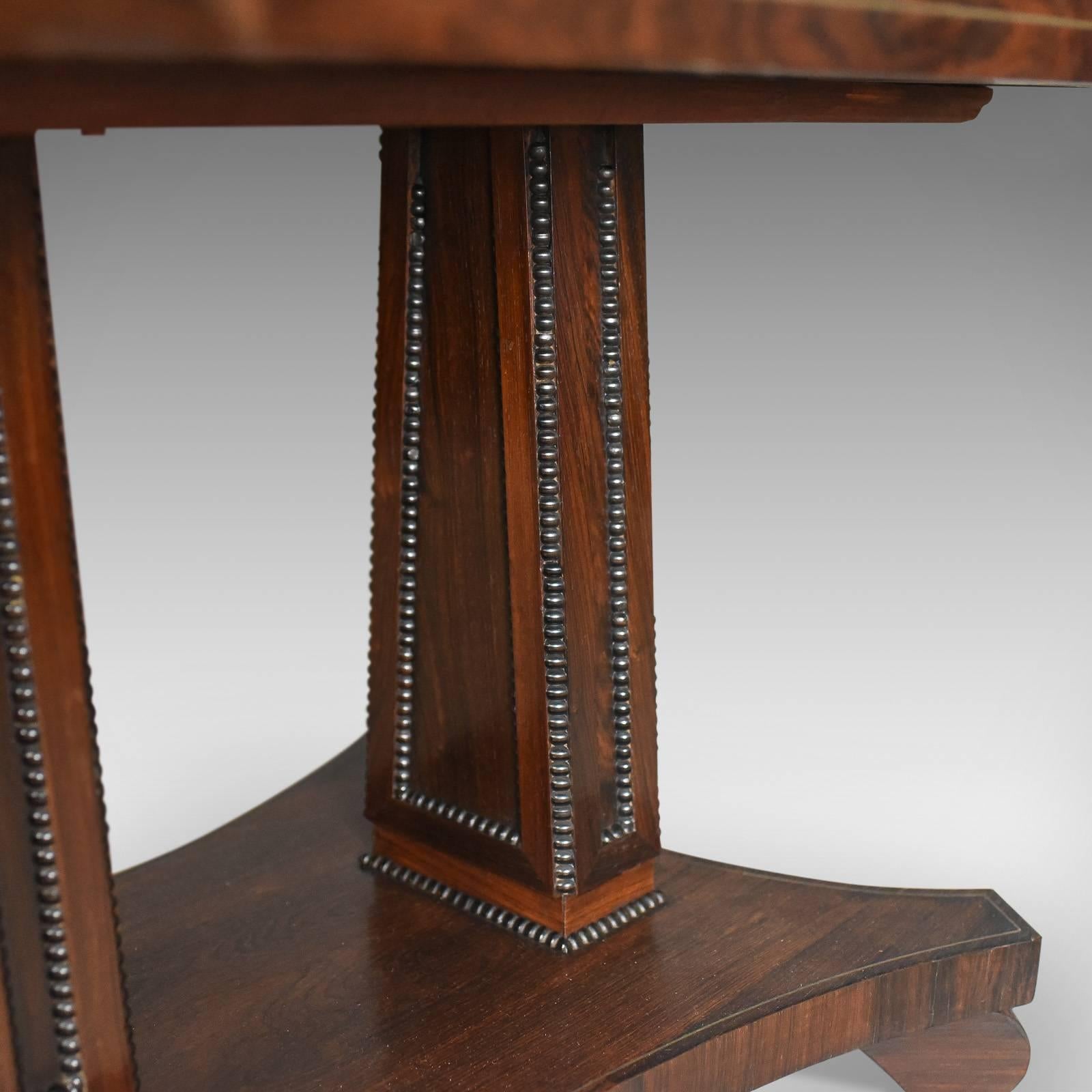 Antique Sofa Table Rosewood, English, Regency, Pembroke, circa 1820 6