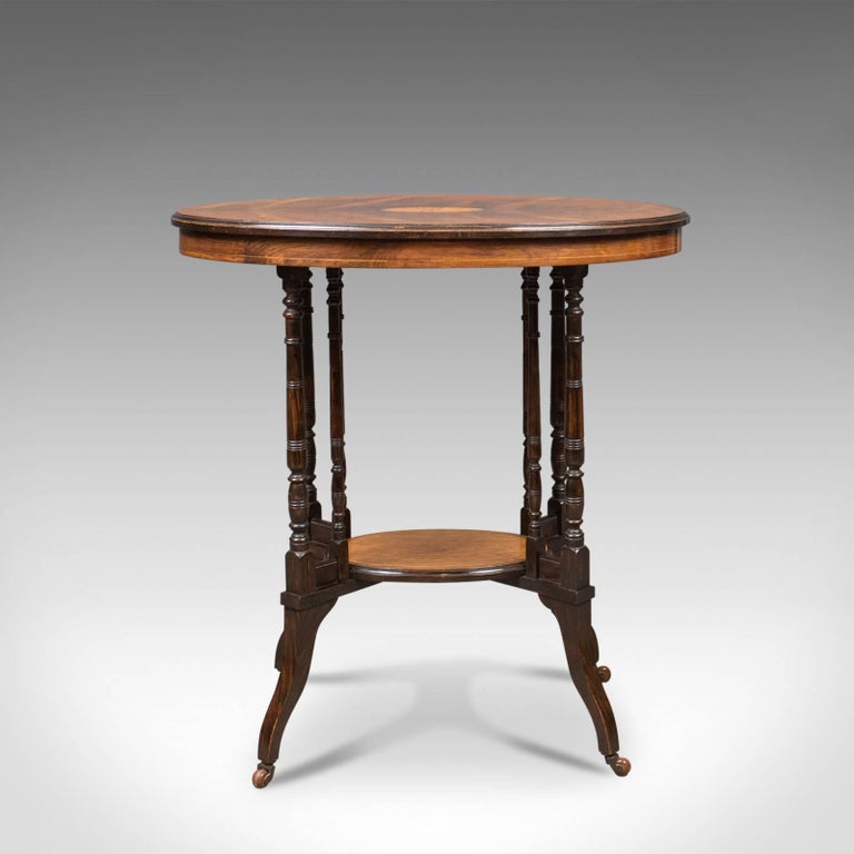 Antique Side Table, Victorian Rosewood, English, circa 1880 For Sale at