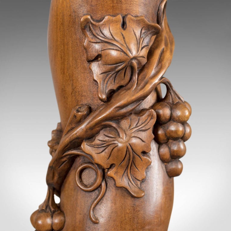 Midcentury Plant Stand, English, Mahogany, Torchère ...