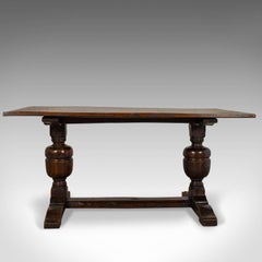 Victorian Refectory Table in 17th Century Taste Antique, English Oak, circa 1880
