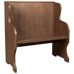 Antique 19th Century Bench or Pew, English, circa 1890