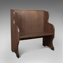 Antique 19th Century Bench or Pew, English, circa 1890