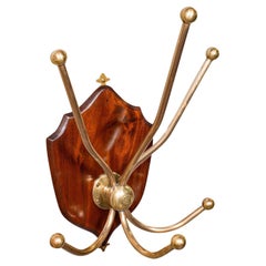 Antique Hunting Lodge Coat Rack, Scottish, Six Branch Hall Shield, Edwardian