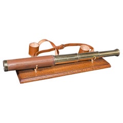 Vintage 3-Draw Telescope, English, Navigation, Astrological, Broadhurst Clarkson