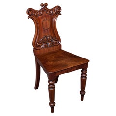 Chaise de salon ancienne, écossaise, d'appoint, de réception, d'appoint, de style victorien, 1860