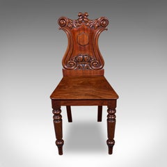 Chaise de salon ancienne, écossaise, d'appoint, de réception, d'appoint, de style victorien, 1860