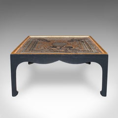 Vintage Chinoiserie Coffee Table, Italian, Ebonised, Gilt, Neoclassical, Accent