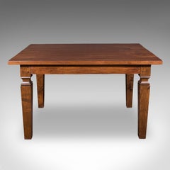 Antique Kitchen Diner Table, English, Walnut, Four Seat Dining, Edwardian, 1910
