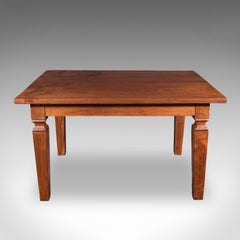 Mesa de comedor antigua de cuatro plazas, nogal inglés, para cocina-comedor, estilo eduardiano, 1910