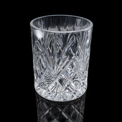 Vintage 75cl Champagne Bottle Cooler, English, Cut Crystal, Ice Bucket, C.1970